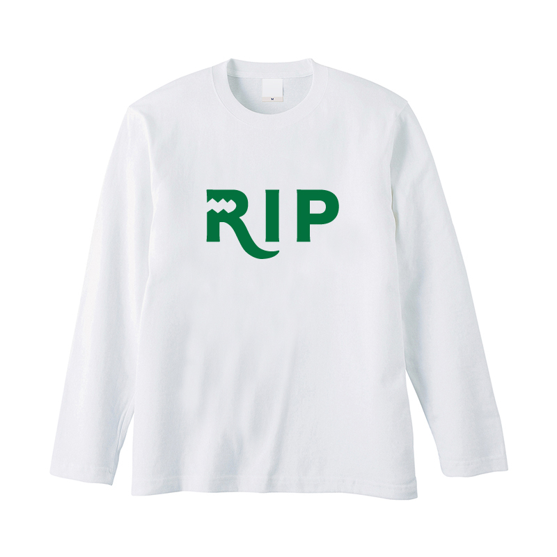 ロングスリーブTシャツ／恐竜 ティラノザウルス REX／アパレルブランドRIP（Rex In Peace）